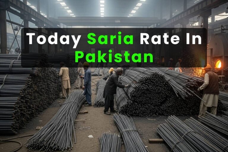 Steel rate today in Pakistan with latest saria prices and Grade 60 rebar cost.