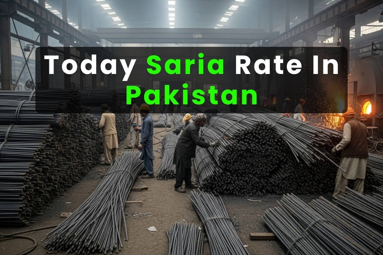 Steel rate today in Pakistan with latest saria prices and Grade 60 rebar cost.