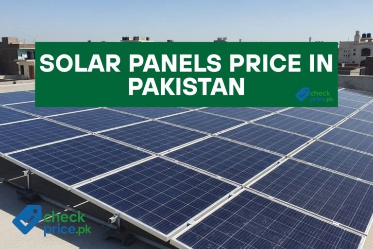 Solar panel installation on residential rooftop in Pakistan showing latest per watt price trends