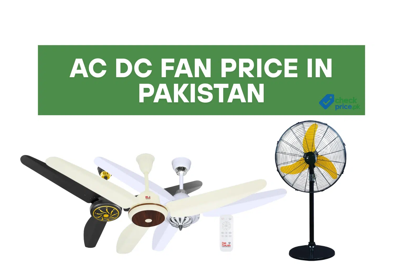 AC DC ceiling fan model with low-power motor