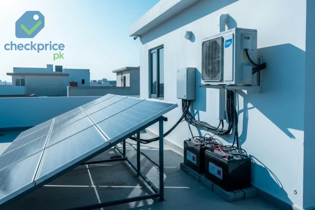 Solar DC AC units in Pakistan including 12V, 24V and 48V battery-powered air conditioners with updated price.